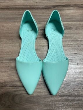 Native Women's Mint Pointed D'Orsay Flats